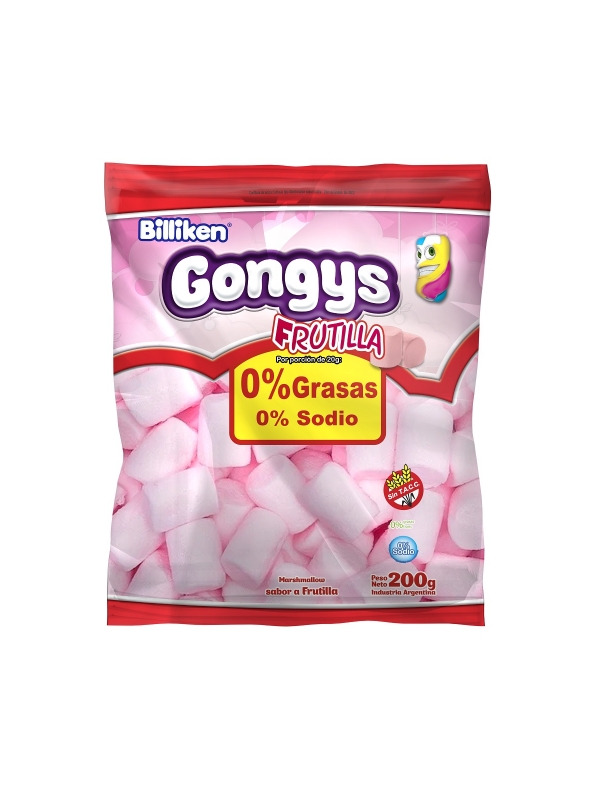 Angelita Golosinas Producto Malv Gongys 200gr Frutilla 12